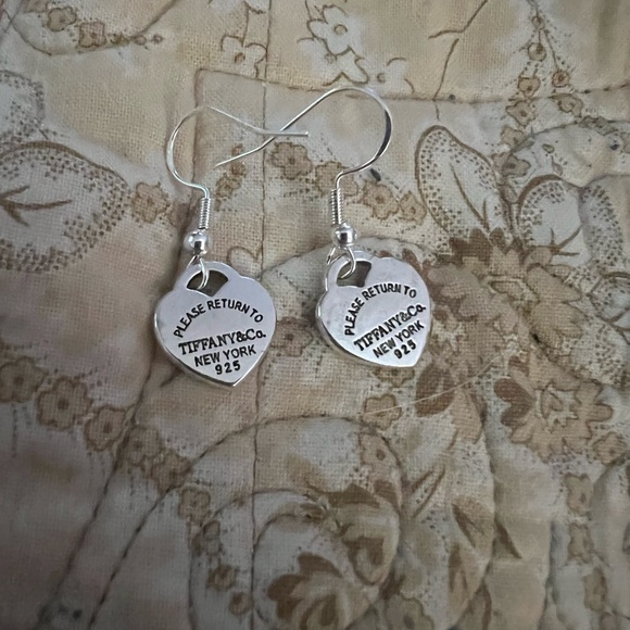 Earrings (homemade) stamped Tiffany & Co - Picture 7 of 9